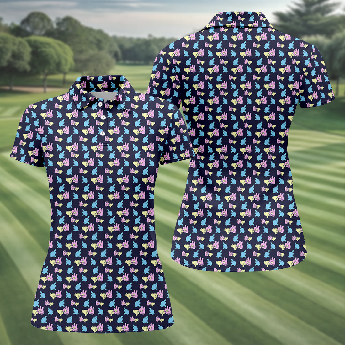 Dirty Funny Hand Ladies Golf Tops, Fun Women's Golf Shirts, Valentines Golf Gift, Golf Shirt For Women