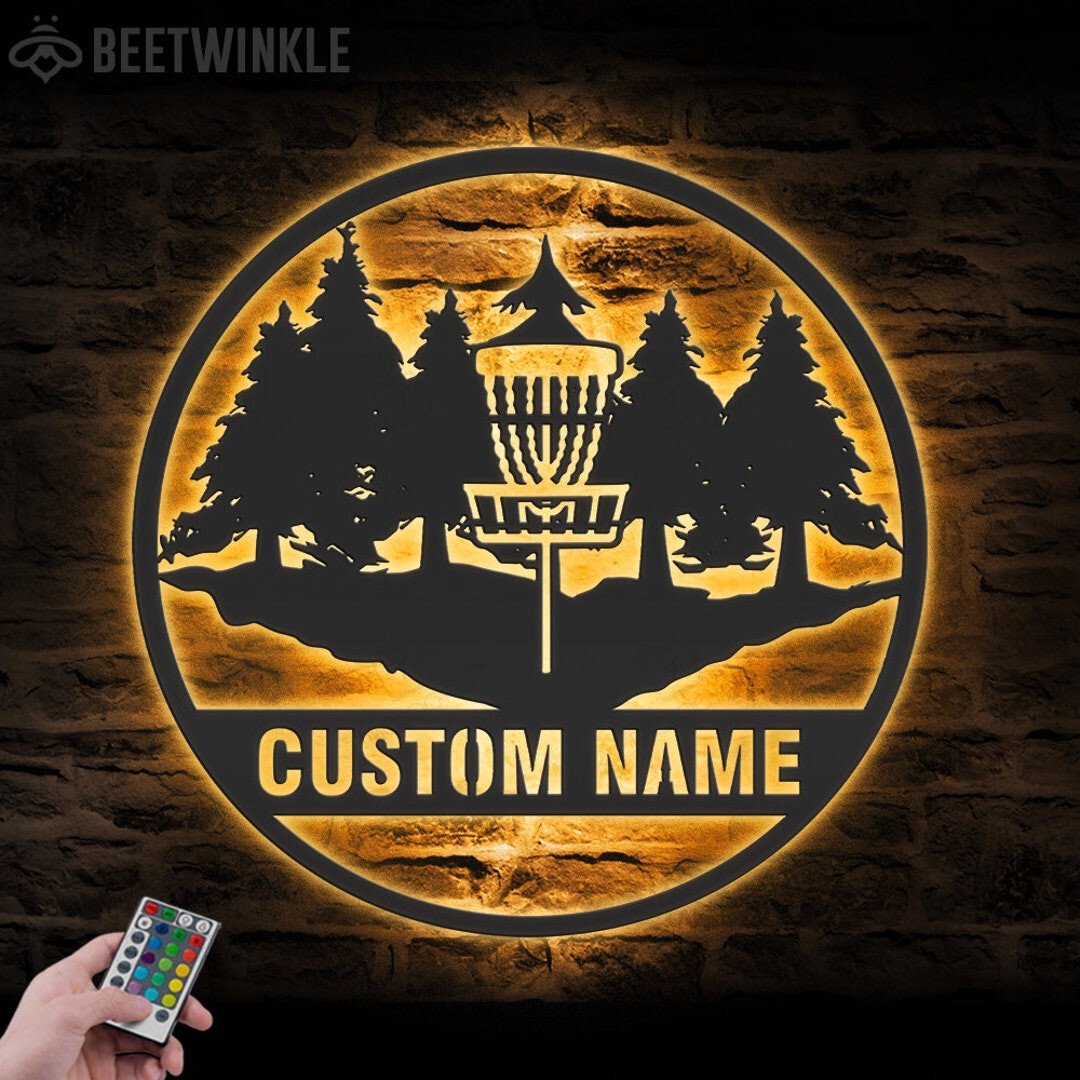 Custom Disc Golf Metal Sign, Golf Gift For Men, Gift For Golf Lovers, Golf Decor