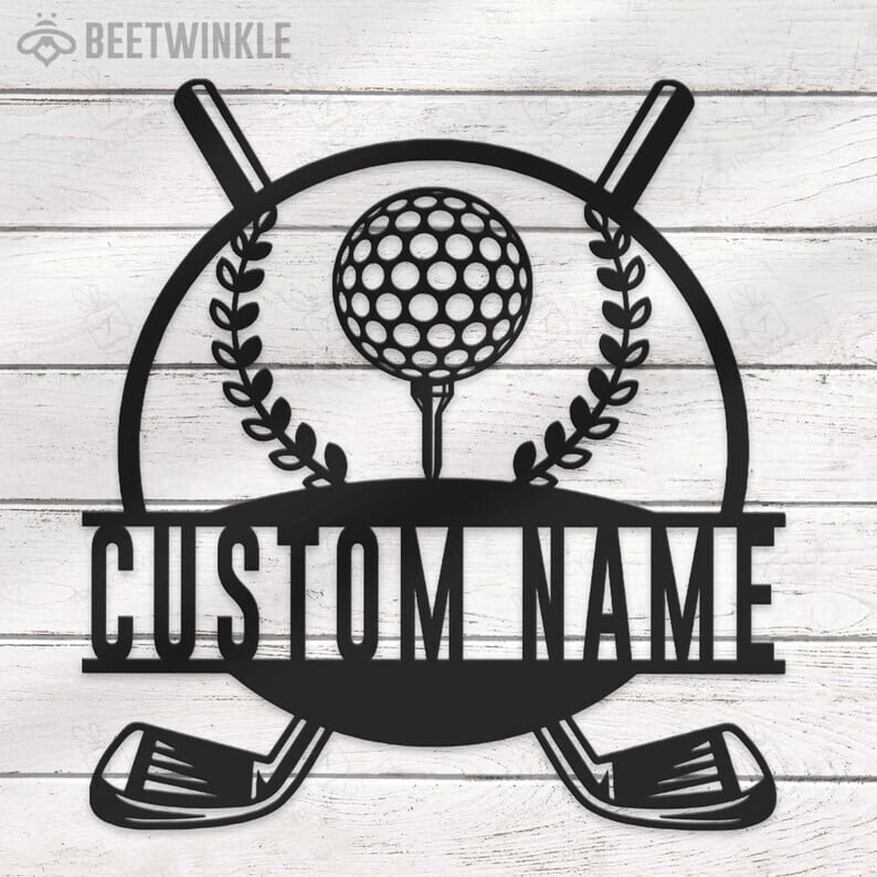 Custom Golfing Metal Sign, Golf Gift For Men, Gift For Golf Lovers, Golf Decor