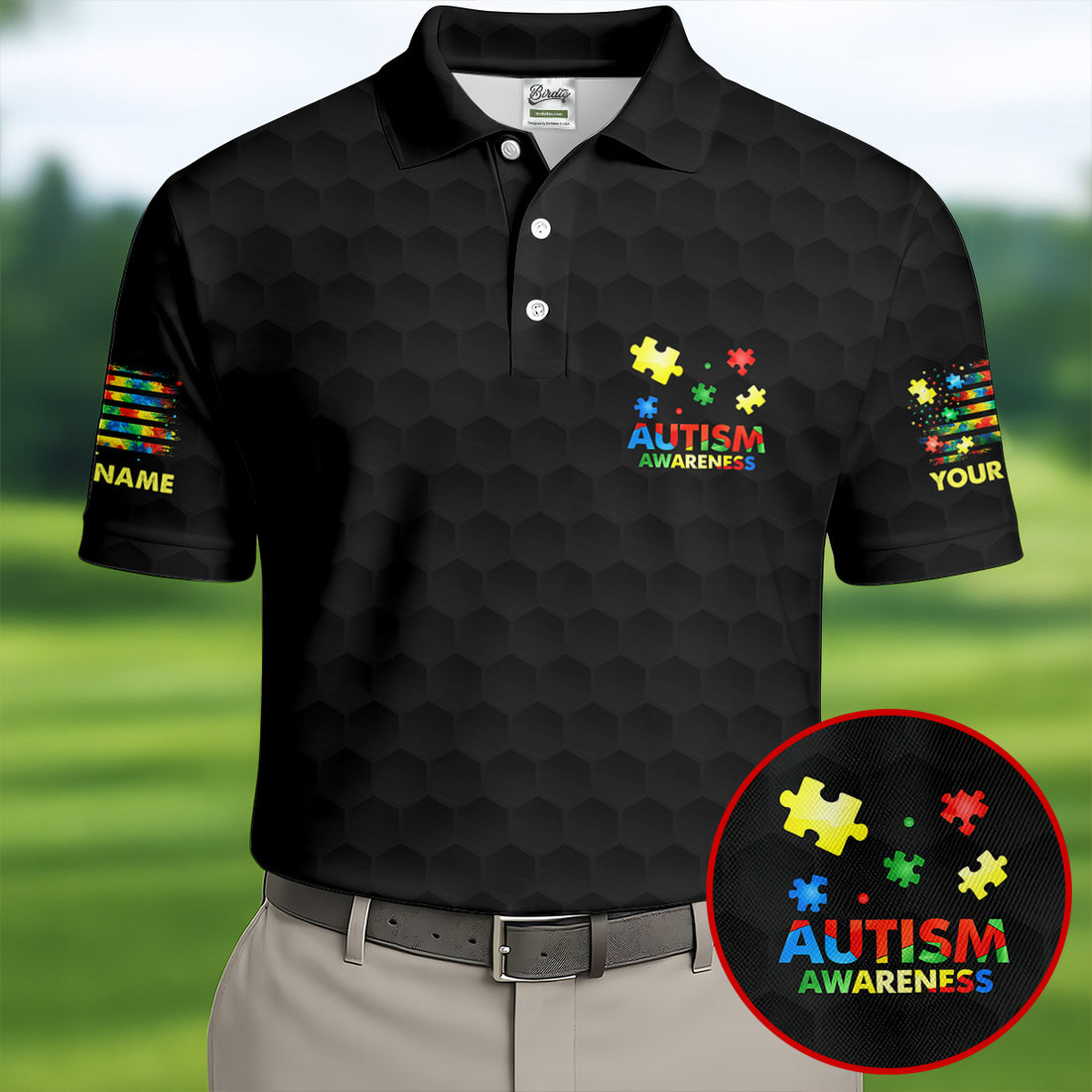 Autism Awareness Always Unique Totally Intelligent Sometimes Mysterious Golf Shirts For Men, Polo Shirts For Men
