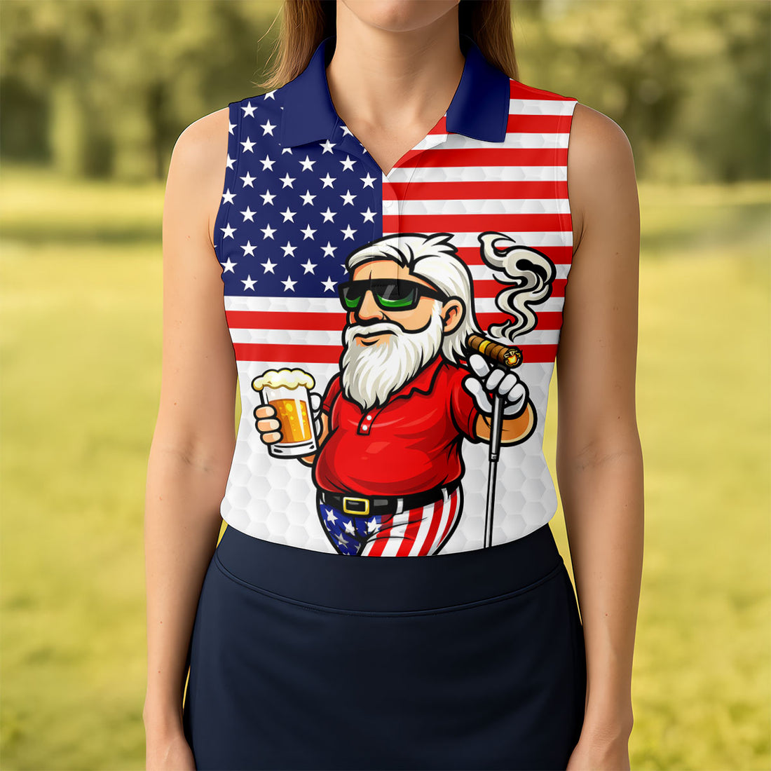 I Play Golf I Drink Beer And I Know Things Funny Patriotic Golf Shirts, 250 Years Golf Shirt For Women