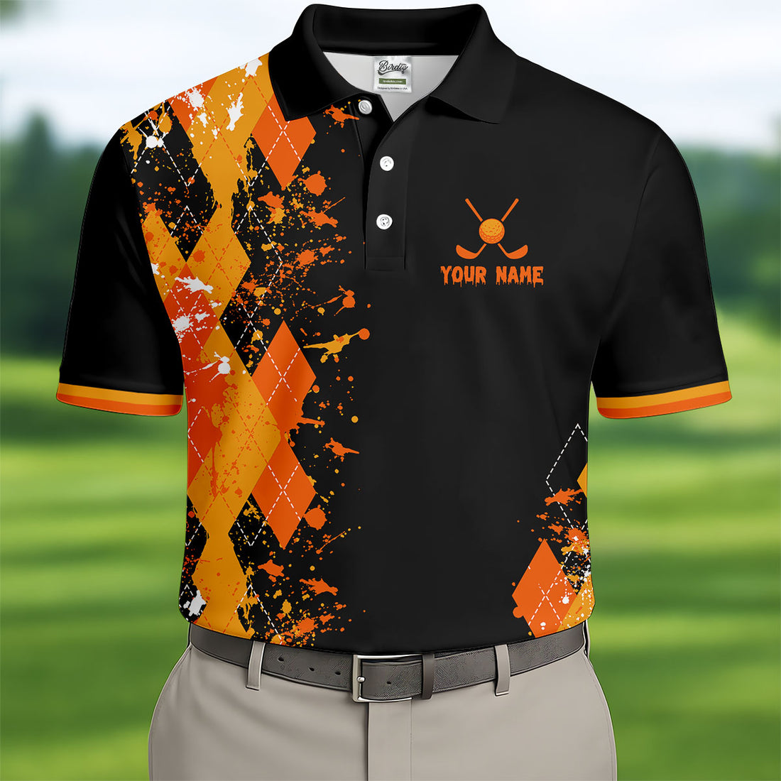 Custom Golf Friends Witch Halloween Polo Shirt, Mens Golf Polo, Mens Golf Shirts