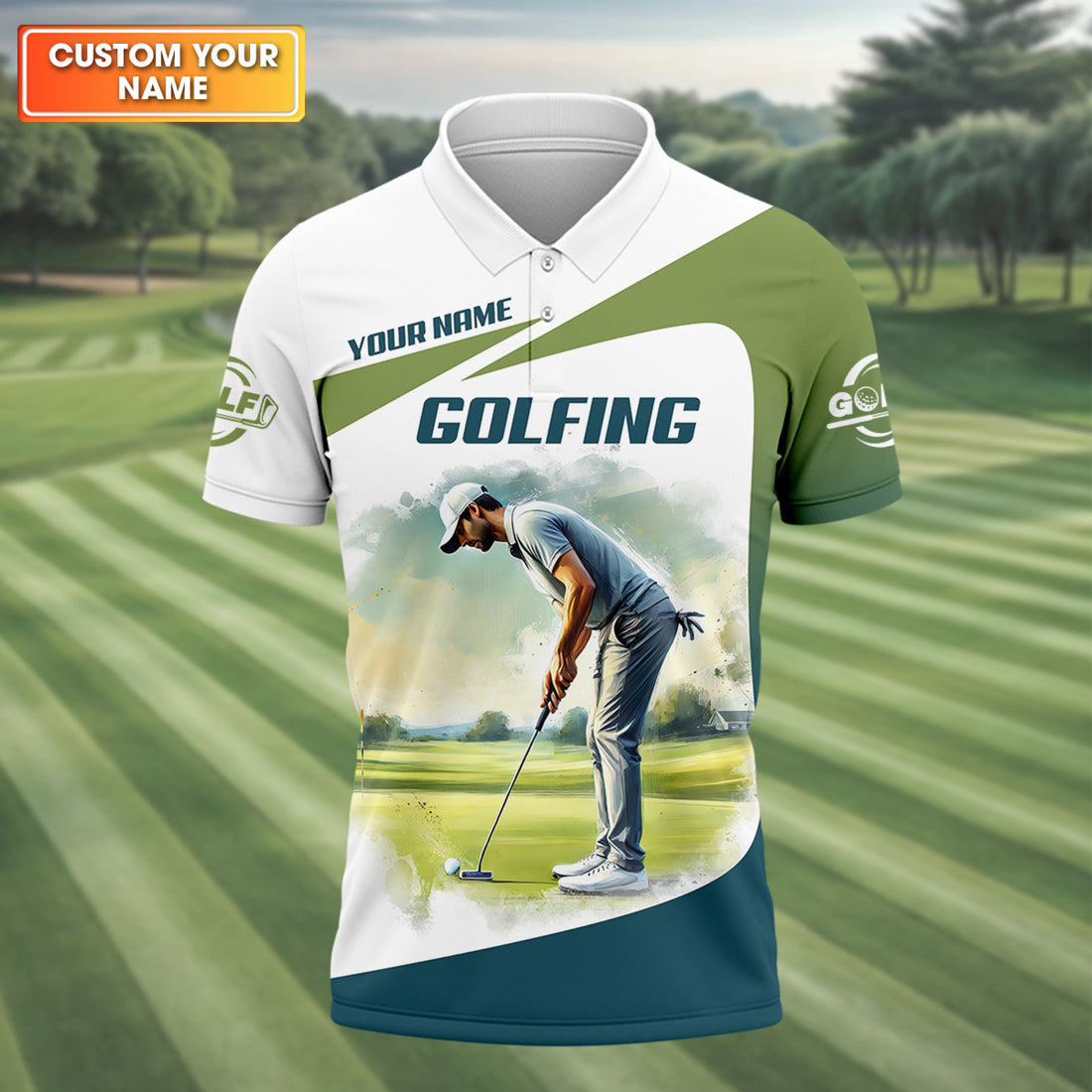 Custom I Like Big Putts And I Can Not Lie Funny Golf Polo Shirt, Gift For Golfers, Mens Golf Gift