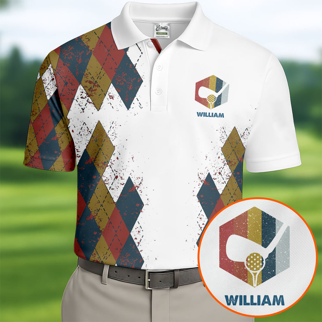Personalized Fair Skin Beer Belly Golf Polo Shirt, Mens Golf Polo, Golf Apparel For Men