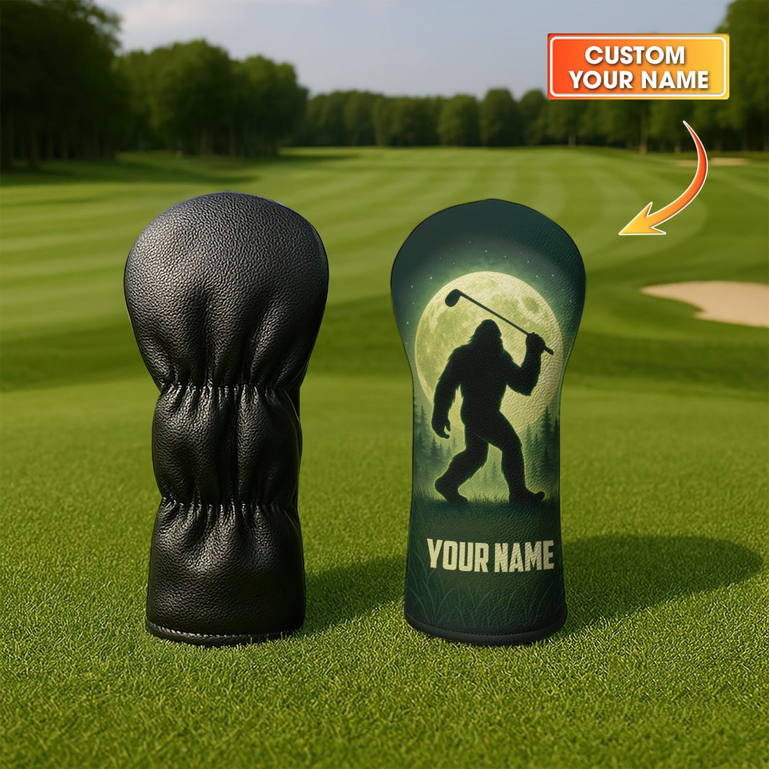 Personalized Bigfoot Golf Head Cover - Golf Gift For Men