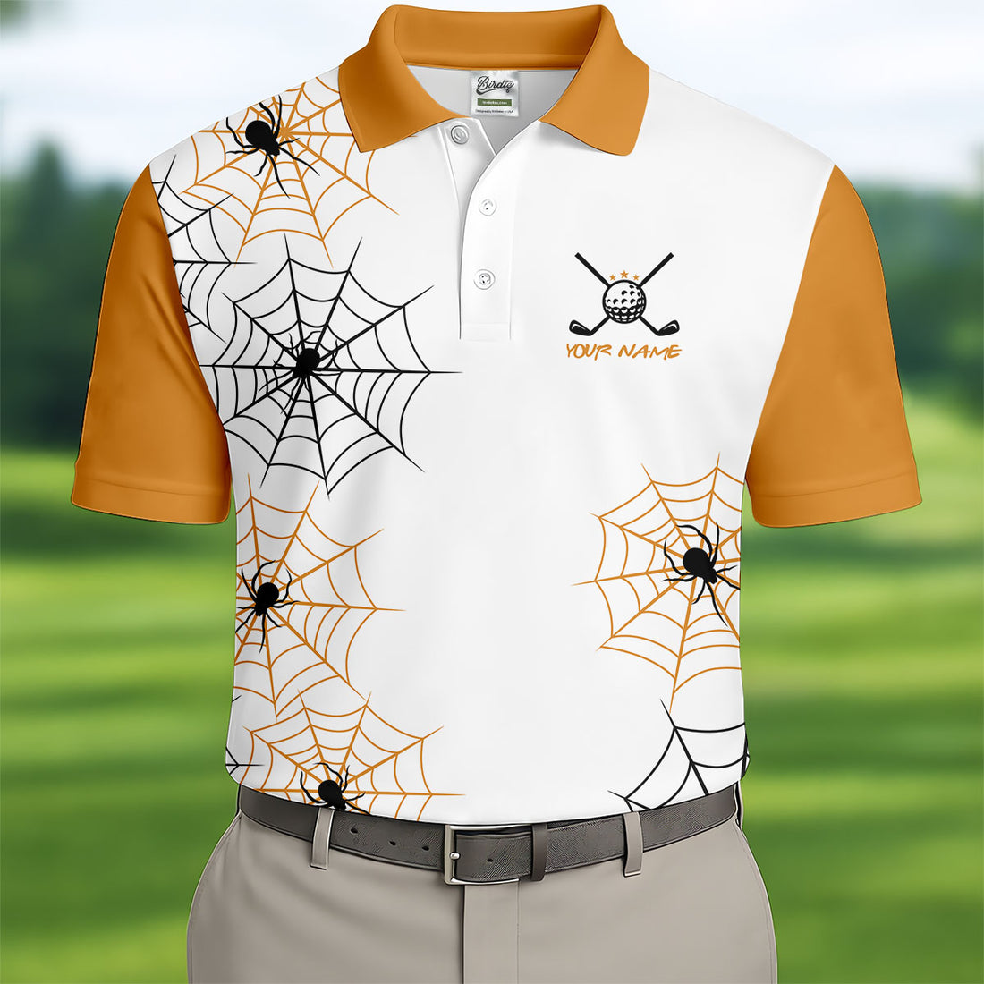 Custom Halloween Golf Friends Hawaiian Golf Shirt, Mens Golf Polo, Golf Shirts For Men