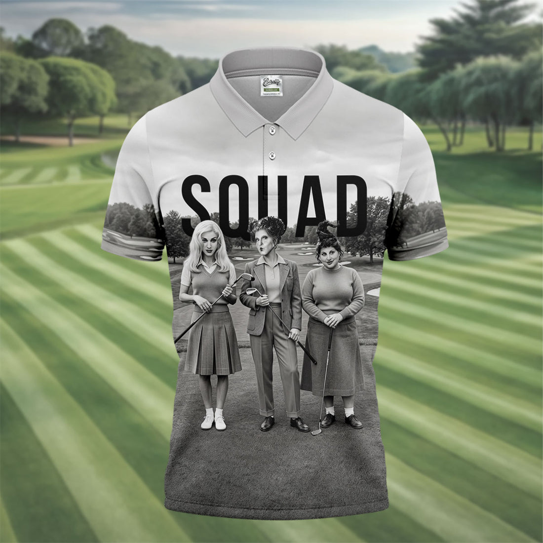 Halloween Witch Squad Golf Polo Shirt, Men's Golf Shirt, Hawaiian Golf Shirt