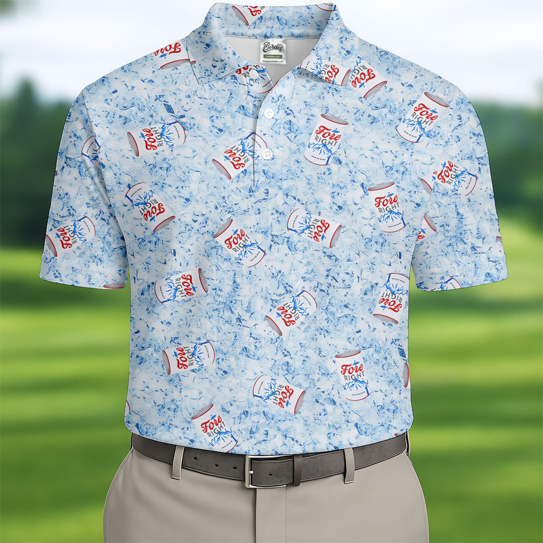 Fore Right Cold As Slice Golf Tops For Men, Men's Funny Golf Shirts, Golf And Beer Golf Shirts For Men
