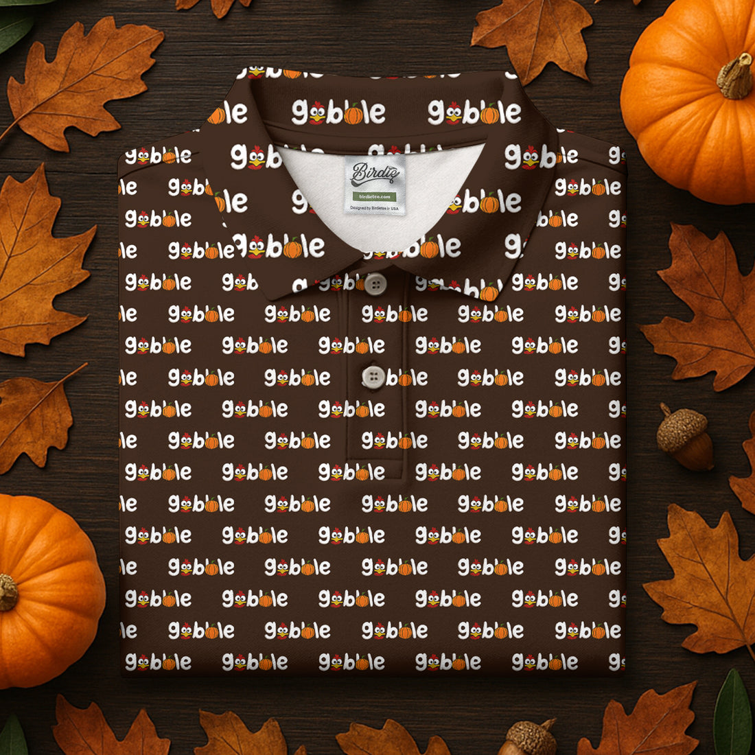Gobble Turkey Thanksgiving Holiday Ladies Golf Tops, Women Golf Top, Golf Gift For Ladies