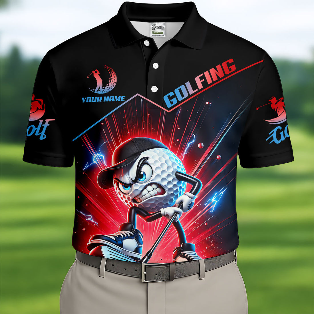 Custom I Was One Under Today Golf Polo Shirt, Men's Golf Shirt, Printed Golf Shirts