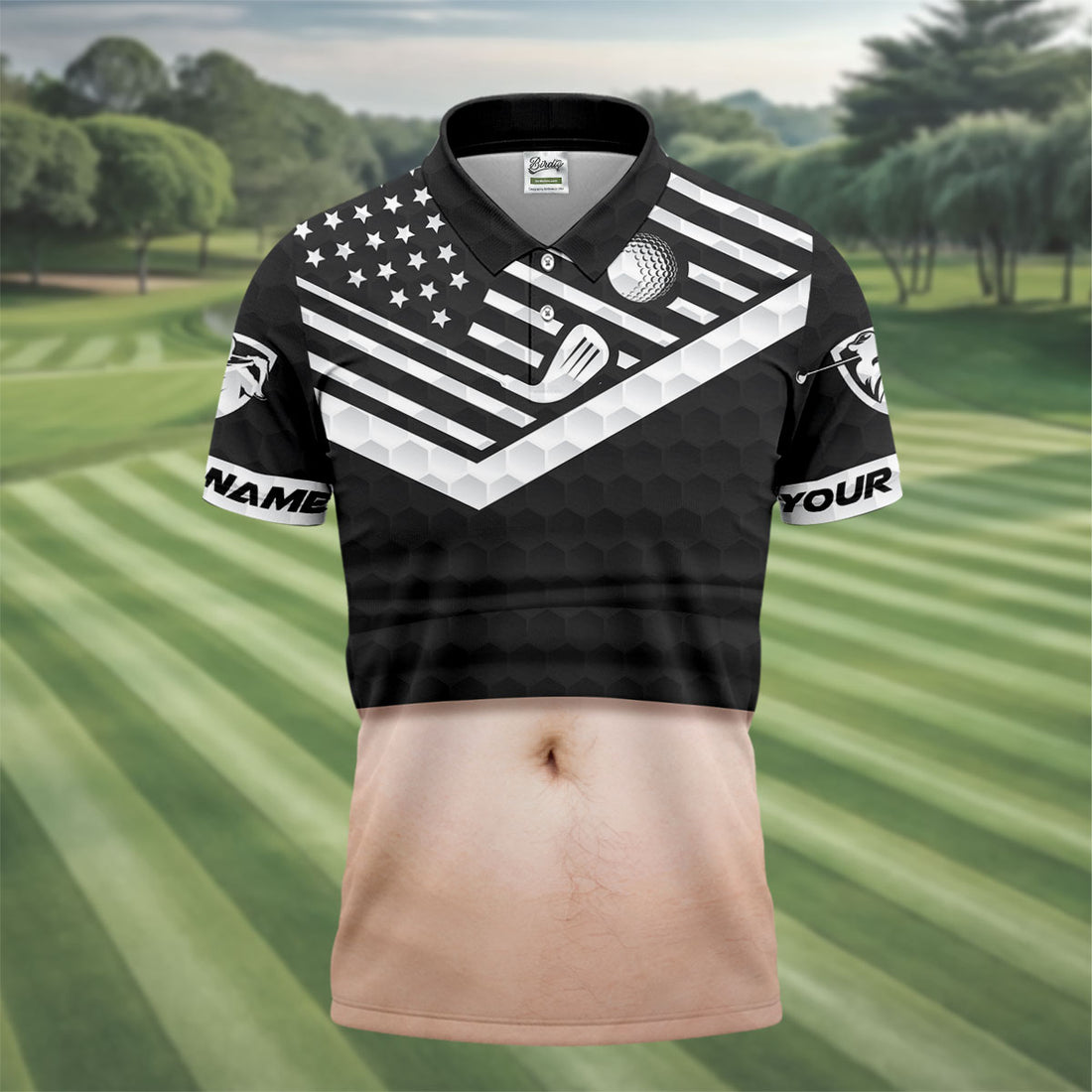 Personalized Fair Skin Beer Belly Golf Polo Shirt, Mens Golf Polo, Golf Apparel For Men