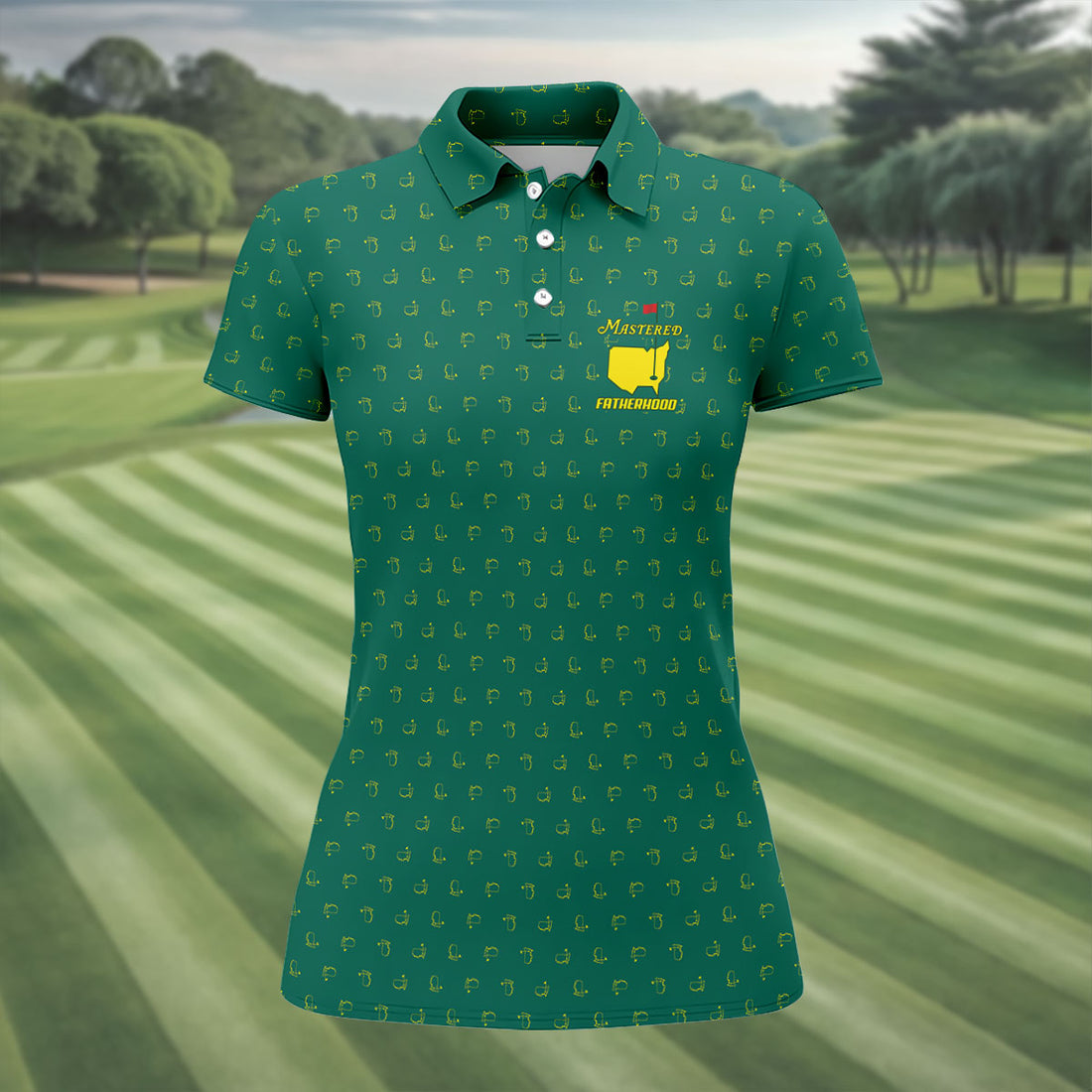 Fatherhood Golf Tournament Dark Green Golf Shirt, Golf Shirt For Women, Ladies Golf Shirts