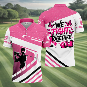 Skeleton Blowing Golf Club Halloween Polo Shirt, Men's Golf Shirt, Mens Golf Polo