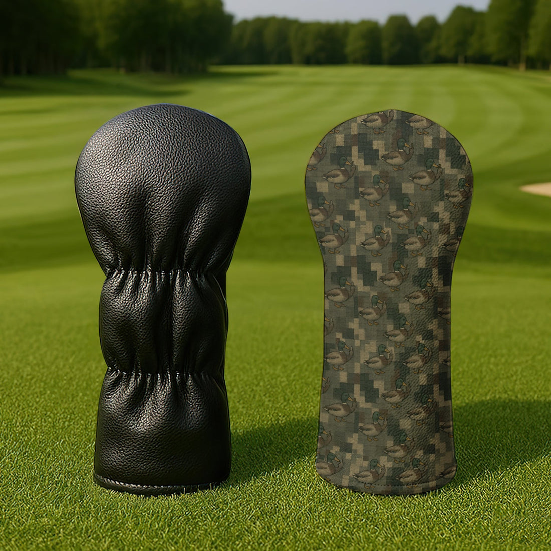 Mallard Duck Green Camo Golf Head Cover For Men