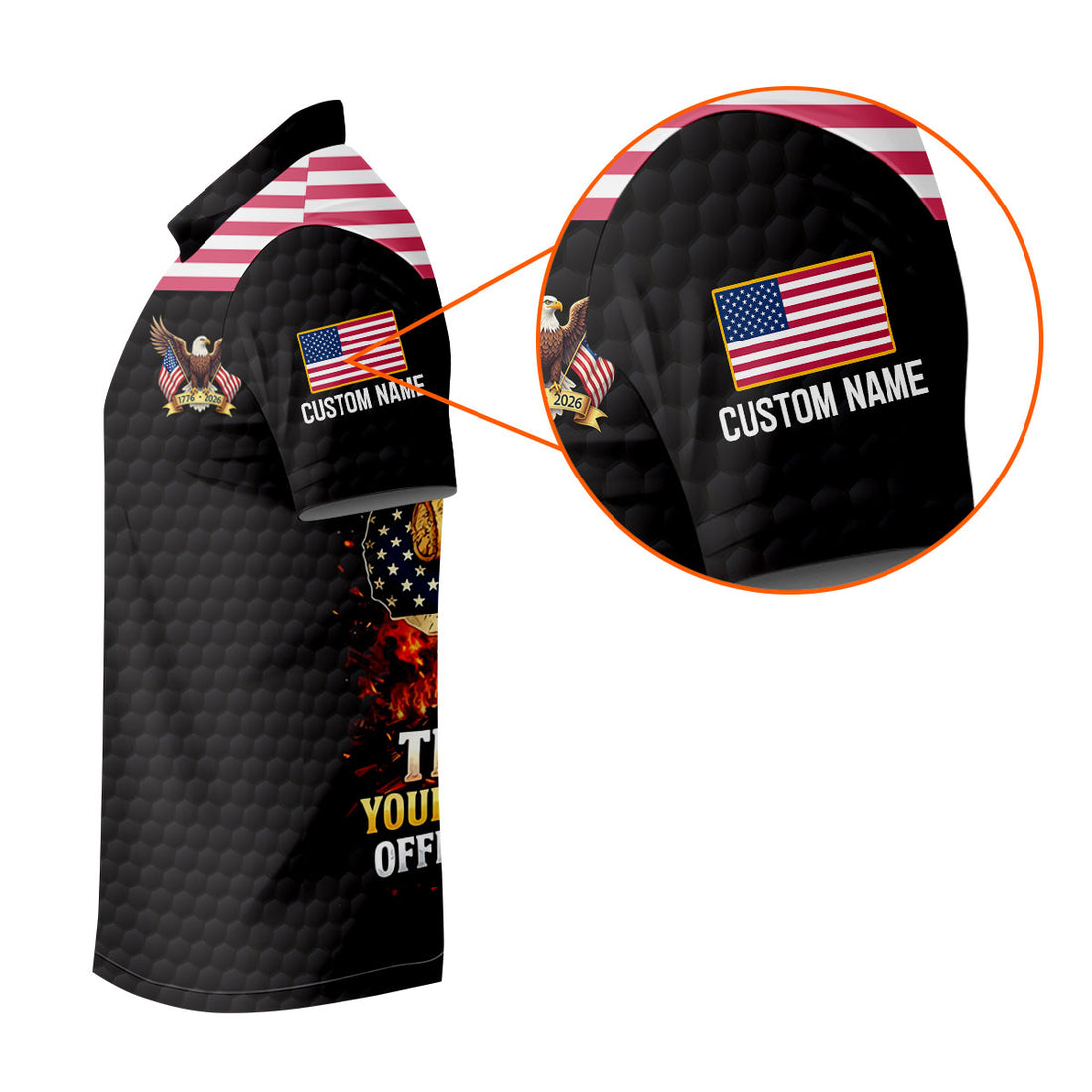 Sorry If My Patriotism Offends You Trust Me Your Lack Of Spine Offends Me More American Flag Patriotic Golf Shirt For Women