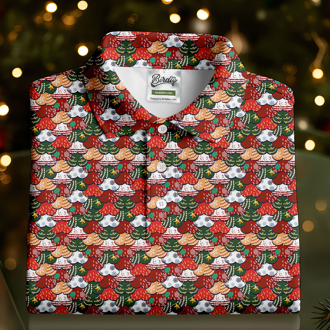 Fun Christmas Colorful Shirts For Men, Naughty Christmas Golf Shirt, Polo Shirts For Men, Golfing Apparel