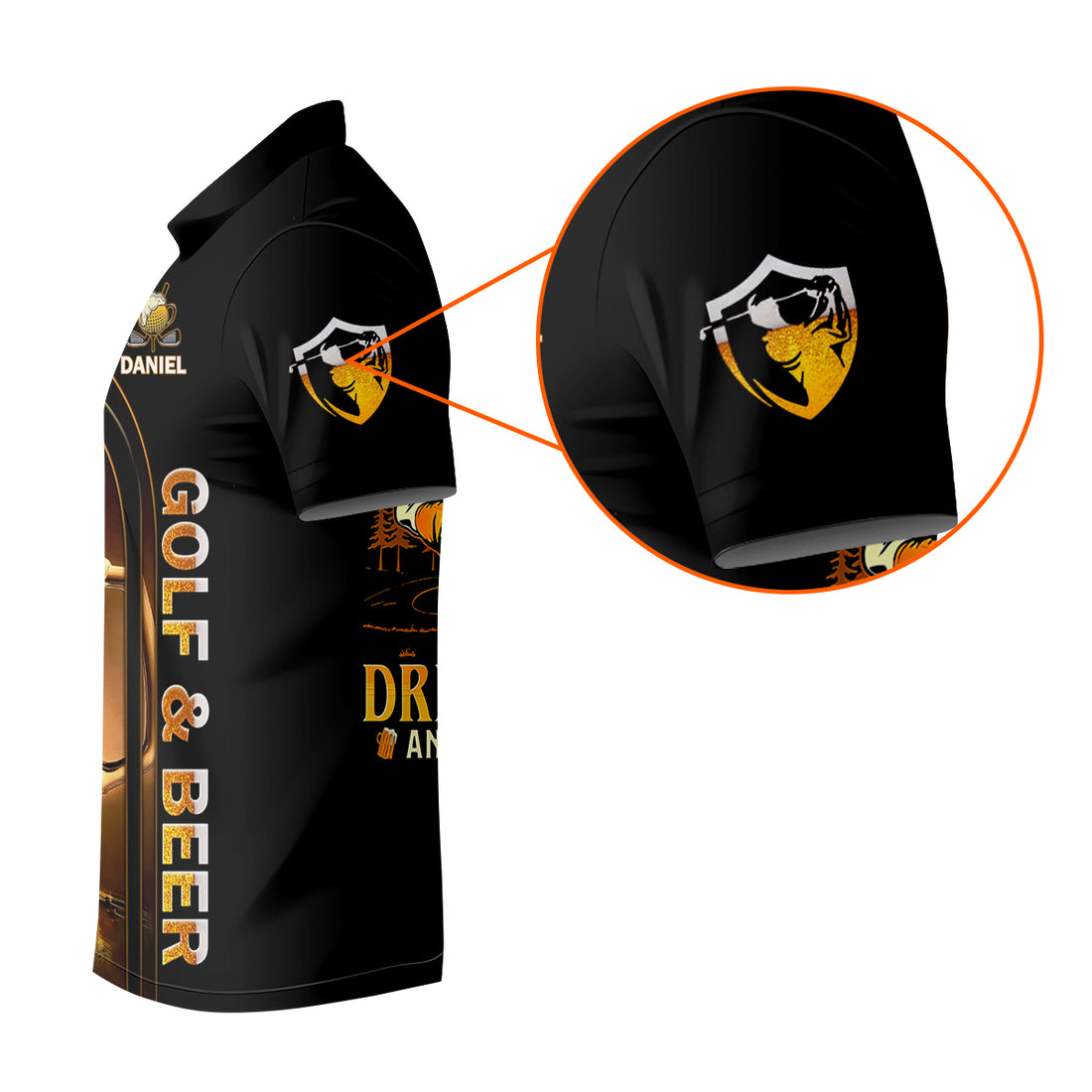 I Just Wanna Play Golf And Drink Beer Custom Golf Polo Shirt, Mens Golf Gift, Golf Lover Gift