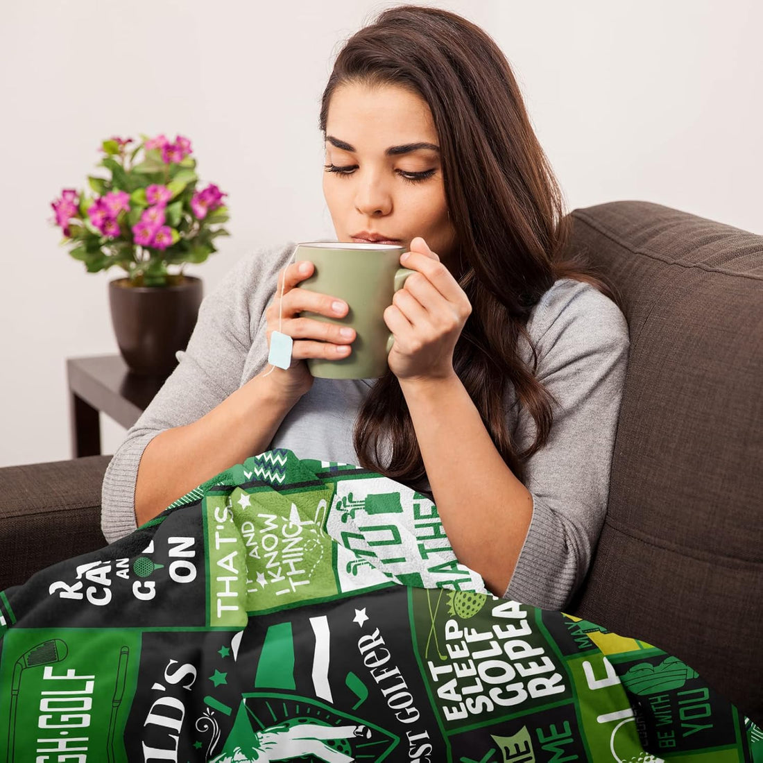 World's Okayest Golfer Blanket, Golf Blanket, Gift For Golfers, Golf Gift Ideas