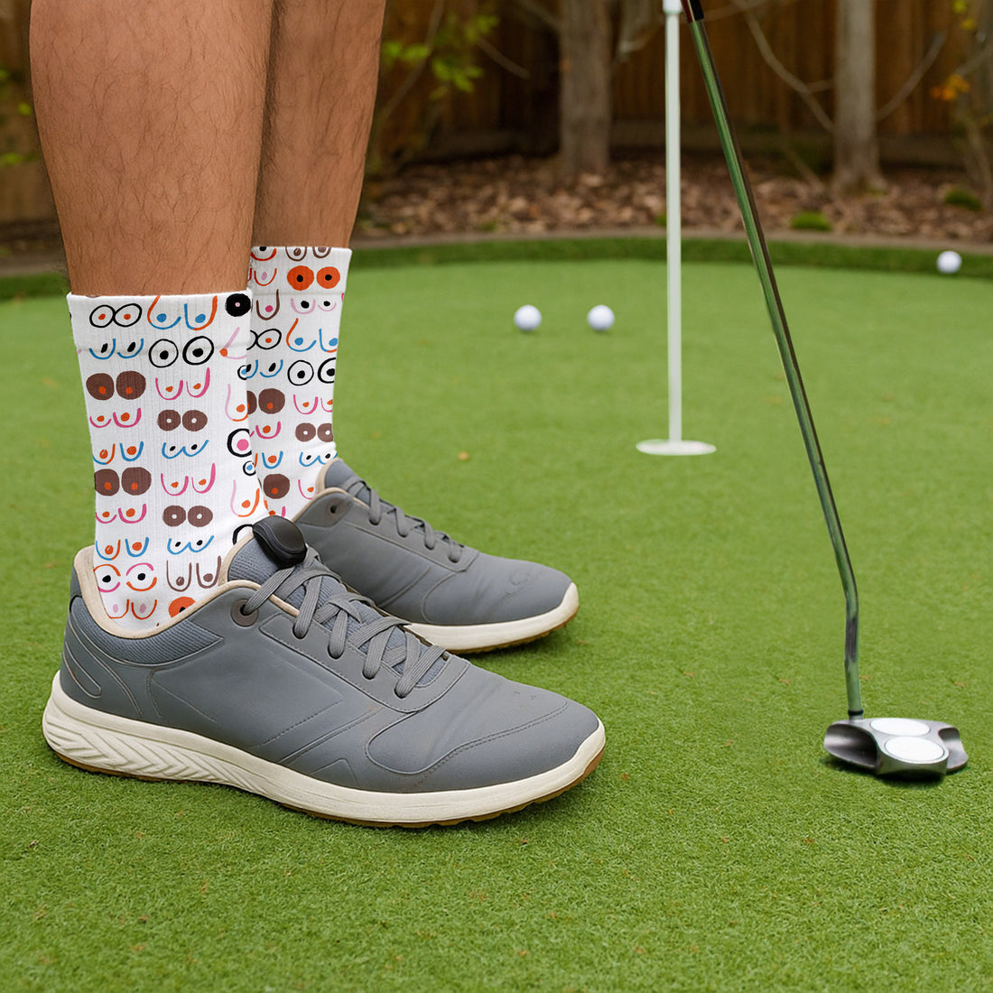 Funny Men Golf Socks, Best Socks For Men, Golf Gifts For Dad, Funny Dad Gifts