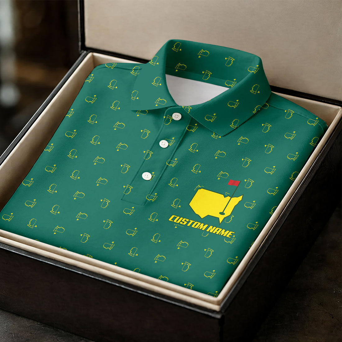 A Tradition Unlike Any Other Golf Tournament Dark Green Golf Shirt, Golf Shirts For Men, Performance Golf Shirt