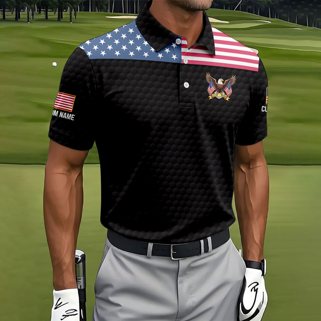 Sorry If My Patriotism Offends You Trust Me Your Lack Of Spine Offends Me More American Flag Patriotic Golf Shirt For Men
