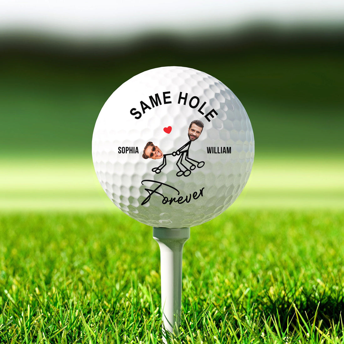 Custom Photo Cum Home After Golf Funny Golf Ball, Naughty Couple Golf Ball, Couple Gifts, Gift For Golfer