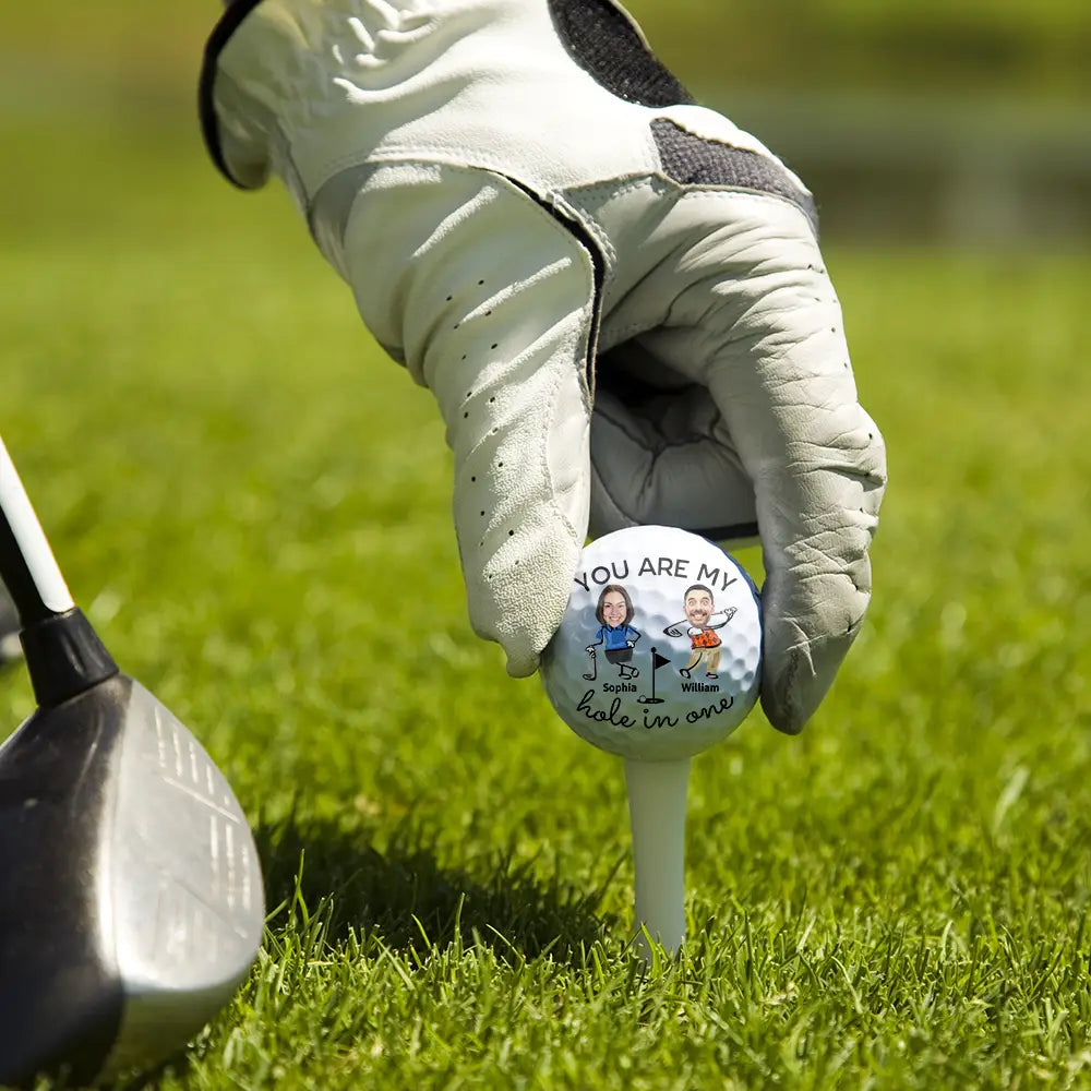 You Are My Hole In One Custom Golf Balls With Picture, Couple Gift, Gift For Golfer