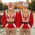 Santa Coat Bikini Ugly Christmas Sweater, Christmas Sweater Gift, Golf Lover Gifts