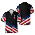 Veteran Cross USA Flag Golf Polo Shirt, Veterans Day Golf Shirt, Golf Shirts For Men