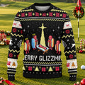 Ugly Christmas Sweater Merry Glizzmas Hot Dogs, Christmas Golf Gift, Golf Lover Gifts