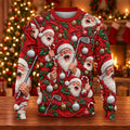 Ugly Christmas Sweater Santa Golf Ornaments, Ugly Sweater Party, Christmas Gifts