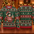 Ugly Christmas Sweater Festive Cat Lights, Ugly Sweater Party, Christmas Golf Gift
