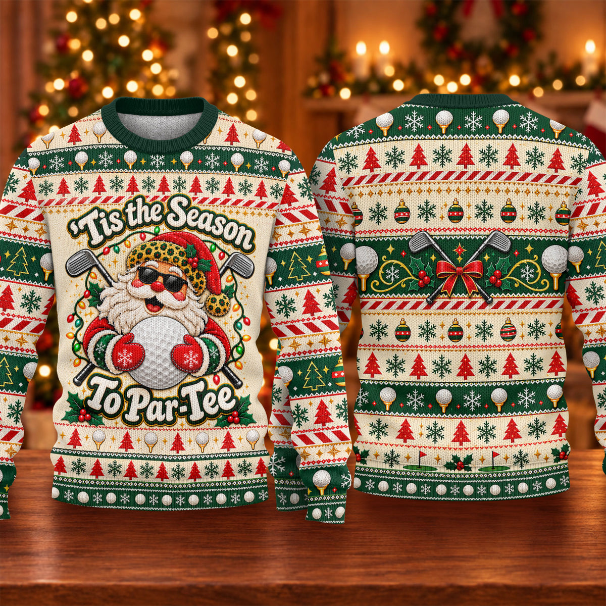 Ugly Christmas Sweater Tis The Season To Par-Tee, Ugly Sweater Party, Funny Xmas Gift
