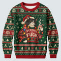 Ugly Christmas Sweater Festive Cat Lights, Ugly Sweater Party, Christmas Golf Gift