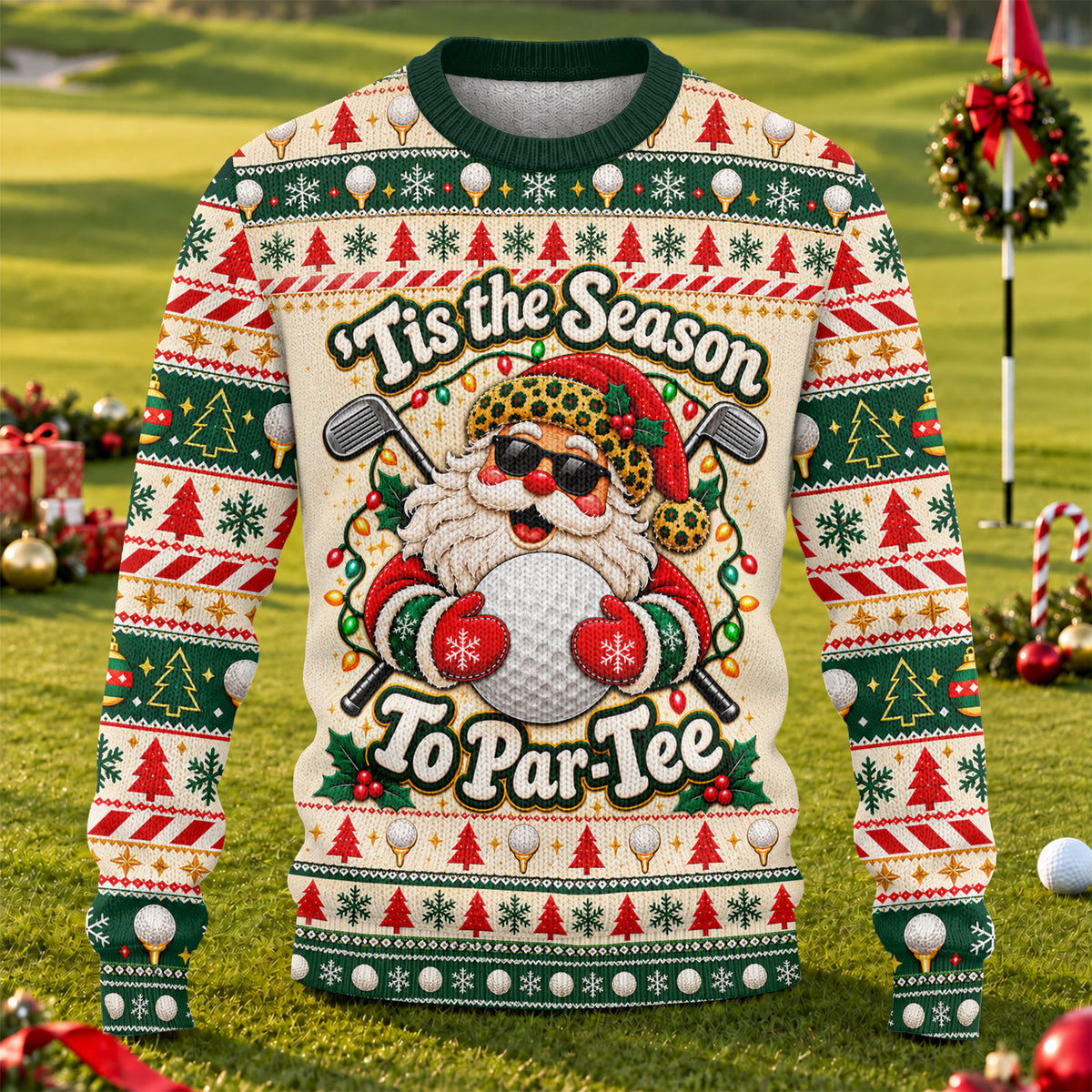 Ugly Christmas Sweater Tis The Season To Par-Tee, Ugly Sweater Party, Funny Xmas Gift