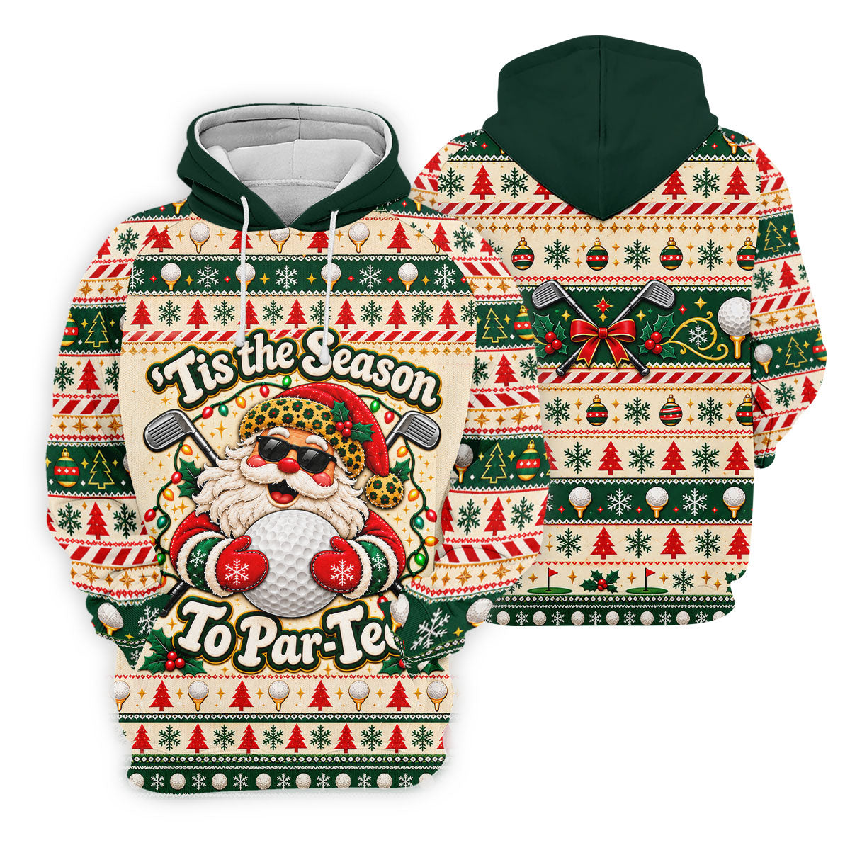 Tis The Season To Par-Tee Christmas Golf Shirt, Womens Golf Tops, Ladies Golf Shirts