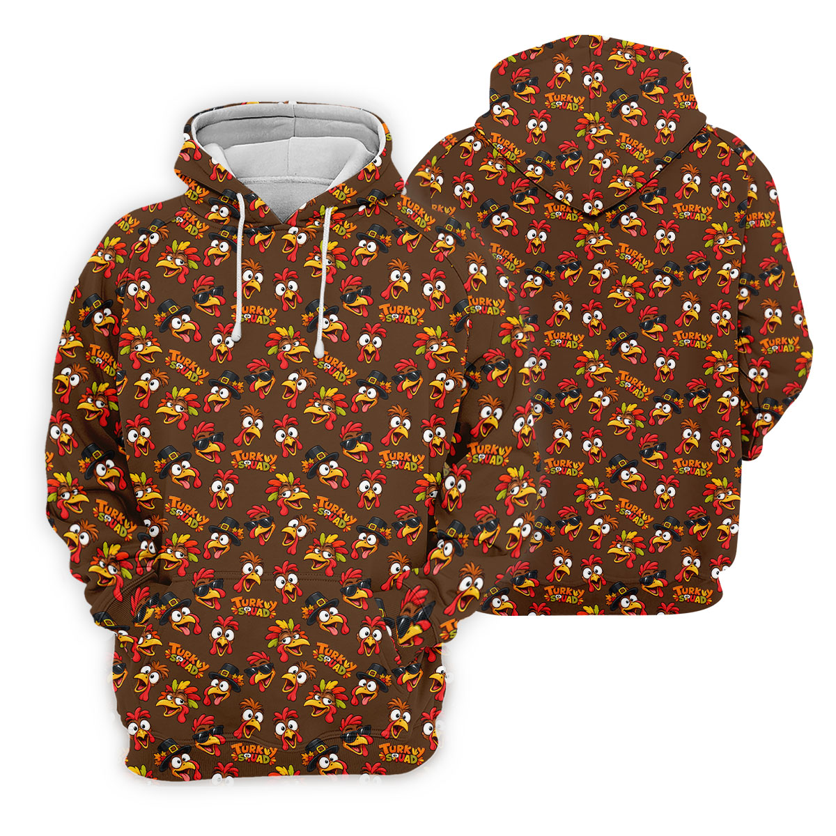 Turkey Squadgiving Thanksgiving Golf Shirt, Womens Golf Tops, Womens Golf Apparel