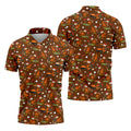 Golfgiving Turkey Cart Thanksgiving Golf Shirt, Mens Golf Polo, Golf Shirts For Men
