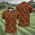 Turkey Squadgiving Thanksgiving Golf Shirt, Mens Golf Polo, Funny Mens Golf Shirts