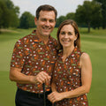 Golfgiving Turkey Cart Thanksgiving Golf Shirt, Mens Golf Polo, Golf Shirts For Men