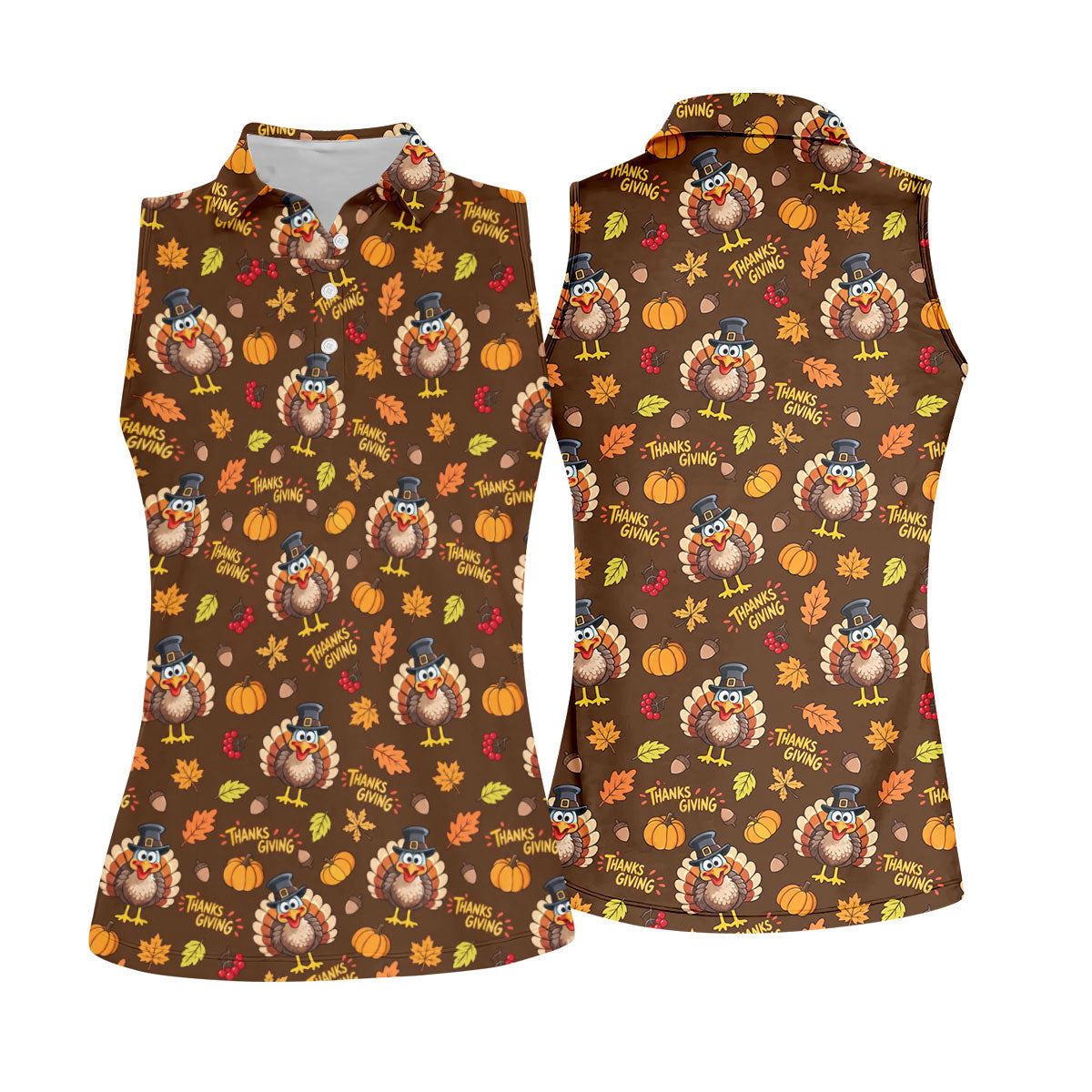Pilgrimgiving Thanksgiving Golf Shirt, Ladies Golf Shirts, Golf Shirts For Women