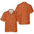Thanksgiving Cartoon Turkey Golf Shirt, Golf Shirts For Men, Mens Holiday Golf Shirts