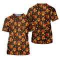 Thanksgiving Turkey Medallion Golf Shirt, Womens Golf Tops, Golf Shirts For Women