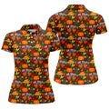 Thanksgiving Oh Snap Pumpkin Golf Shirt, Ladies Golf Shirts, Womens Golf Apparel