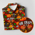 Thanksgiving Oh Snap Pumpkin Golf Shirt, Ladies Golf Shirts, Womens Golf Apparel