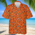 Thanksgiving Cartoon Turkey Golf Shirt, Golf Shirts For Men, Mens Holiday Golf Shirts