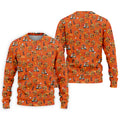 Thanksgiving Cartoon Turkey Golf Shirt, Golf Shirts For Men, Mens Holiday Golf Shirts