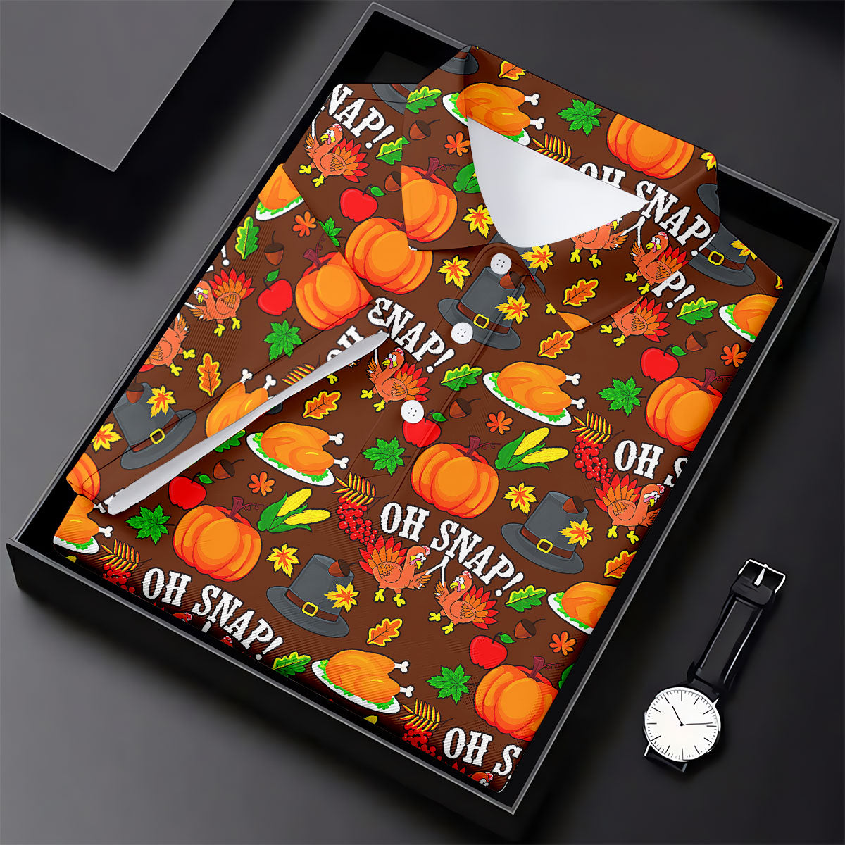 Thanksgiving Oh Snap Pumpkin Golf Shirt, Ladies Golf Shirts, Womens Golf Apparel