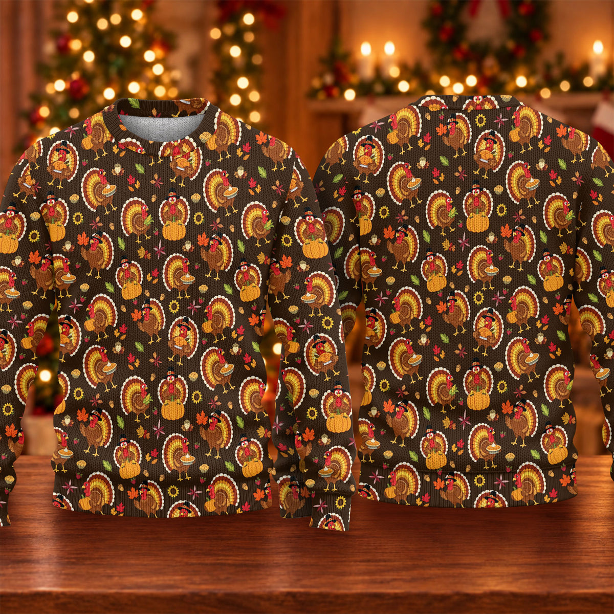 Ugly Christmas Sweater Thanksgiving Turkey Ring, Ugly Sweater Party, Golf Lover Gifts