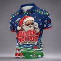 Better Not Putt Santa Christmas Golf Shirt, Golf Shirts For Men, Mens Golf Apparel